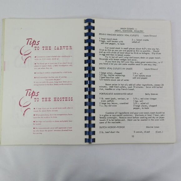 Woodrow Wilson School Book of Favorite Recipes Cook Book 75-76 San Leandro PTA - Picture 6 of 10